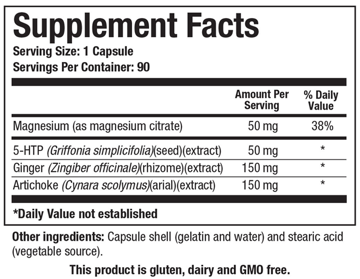 Motility-Zyme Supp Facts
